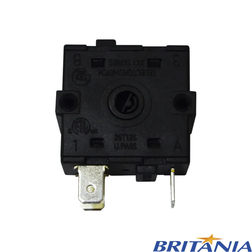 CHAVE SELETORA FORNO ELETRICO BRITÂNIA 16A 250V BFE41P BFE44P BFE55P BFE55B BFE43 BFE35 BFE49 XK1-222 | ORIGINAL