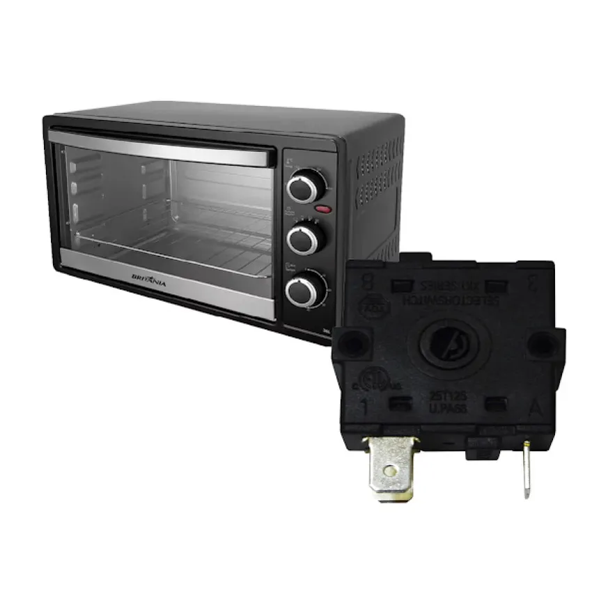CHAVE SELETORA FORNO ELETRICO BRITÂNIA 16A 250V BFE41P BFE44P BFE55P BFE55B BFE43 BFE35 BFE49 XK1-222 | ORIGINAL
