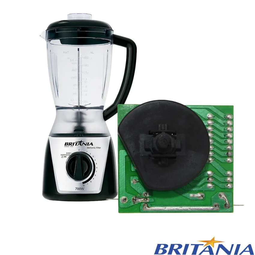 CHAVE ELETRÔNICA 12 VELOCIDADES LIQUIDIFICADOR BRITÂNIA 127V KW7426 B1000 | FILTER   | ORIGINAL