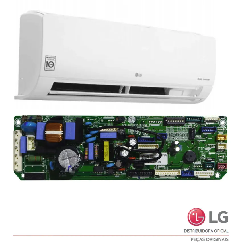 PLACA PRINCIPAL EVAPORADORA LG AR CONDICIONADO LMNH12GTRA0 LMNH18GTQA0 LMNH24GTPA0 LMNH30GTNA0 LMNH36GTNA0 | EBR39187713