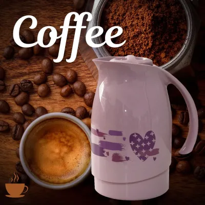GARRAFA TÉRMICA/BULE + SUPORTE PARA FILTRO DE CAFÉ TAM 102 SANREMO 700ML COR: ROSA | SR1011/60