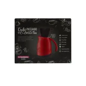 GARRAFA TÉRMICA/BULE + SUPORTE PARA FILTRO DE CAFÉ TAM 102 SANREMO 700ML COR: VERMELHO | SR011/62