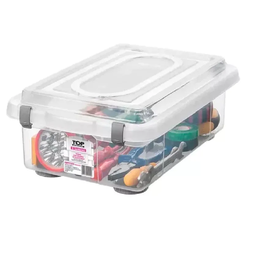 CAIXA ORGANIZADORA PLÁSTICA SANREMO 8,6L TRANSPARENTE