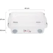 CAIXA ORGANIZADORA PLÁSTICA SANREMO 8,6L TRANSPARENTE