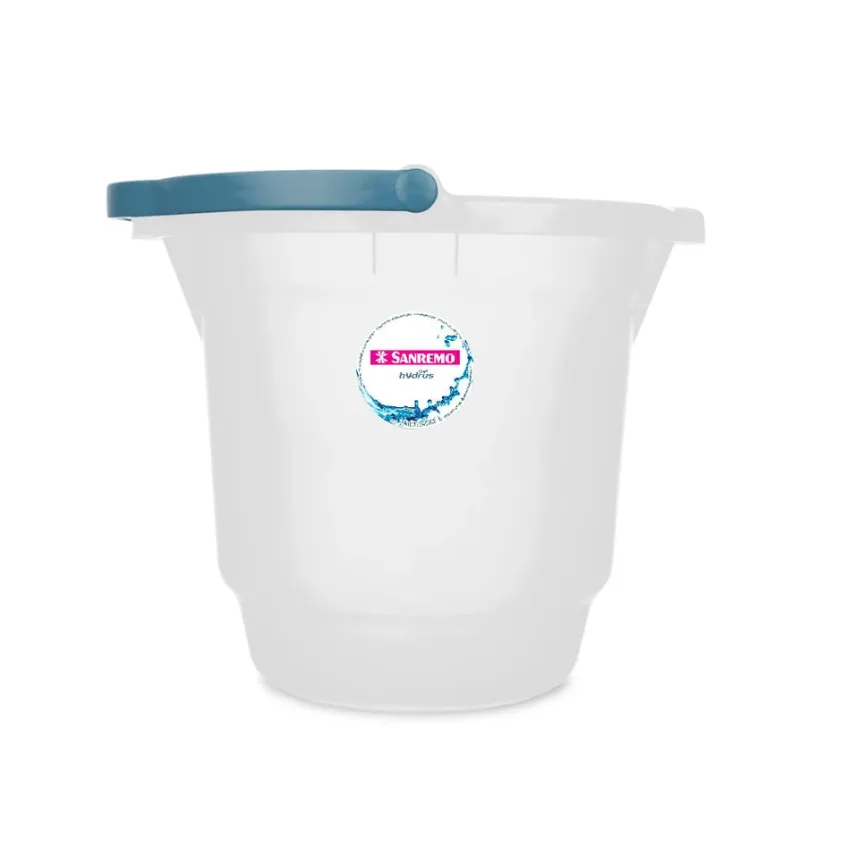 BALDE PLASTICO SANREMO 8,5L TRANSPARENTE (240)