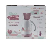 GARRAFA TÉRMICA/BULE + SUPORTE PARA FILTRO DE CAFÉ TAM 102 SANREMO COR: BRANCO E ROSA | SR1011/70