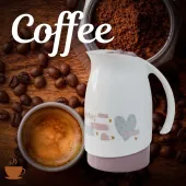 GARRAFA TÉRMICA/BULE + SUPORTE PARA FILTRO DE CAFÉ TAM 102 SANREMO COR: BRANCO E ROSA | SR1011/70
