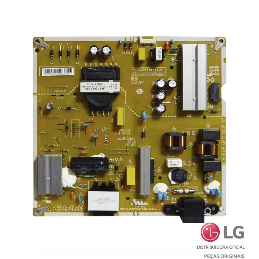 PLACA FONTE LG 55NANO75SPA 55NANO75SQA 55NANO77SRA 55NANO79SND 55NANO80TSA EAY65895563 EAX69501704 | ORIGINAL