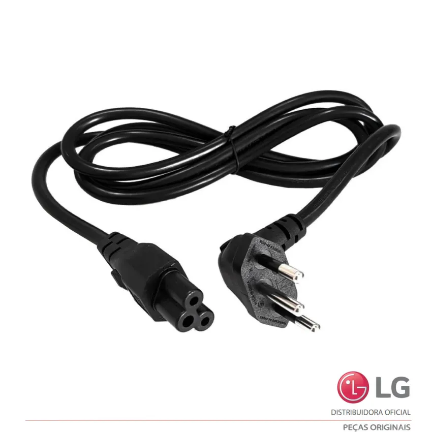 CABO DE FORÇA MICKEY LG TOMADA 90º GRAUS 1,5M EAD62348804 EAD62348827 EAD62348834 EAD62397314 | COR: PRETO | ORIGINAL
