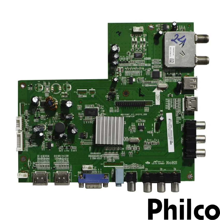 PLACA PRINCIPAL PHILCO  PH24M V1.2 1.30.1.1309BT01R | ORIGINAL