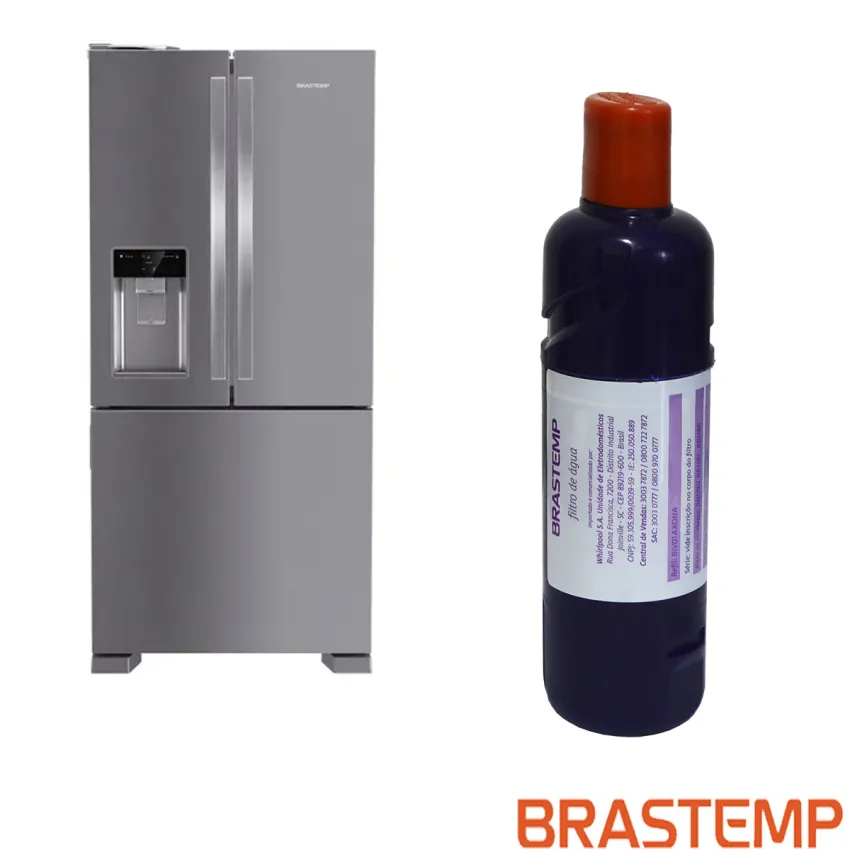 FILTRO DE ÁGUA GELADEIRA BRASTEMP BIV01AXONA BRO90 BRH85 BRH86 | W11393065