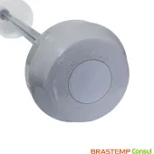 TAMPA DO AGITADOR COM FILTRO DE FIAPOS BRASTEMP / CONSUL CWE15A CWL16A BWH15A BWK15A COR: CINZA | W10480665