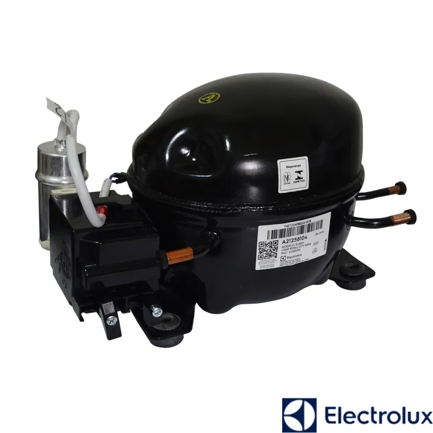 COMPRESSOR ELECTROLUX EL60H 1/5 R134A 127V 60HZ TF39S DF35X DF35A DC44 A21258104 | ORIGINAL