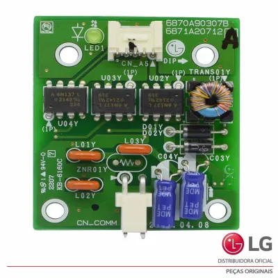 PLACA SUB COMUNICAÇÃO MULT-V LG ARNH04GK3A2 ARNH08GK3A2 ARNH08GK3A4 6871A20712A 6870A90307B - ORIGINAL