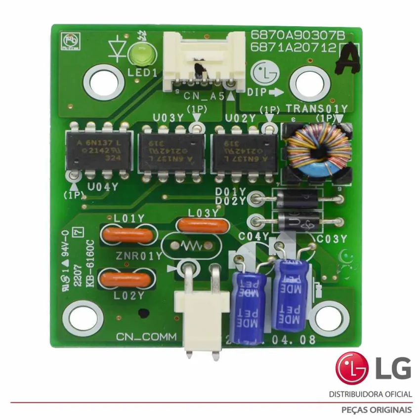 PLACA SUB COMUNICAÇÃO MULT-V LG ARNH04GK3A2 ARNH08GK3A2 ARNH08GK3A4 6871A20712A 6870A90307B - ORIGINAL