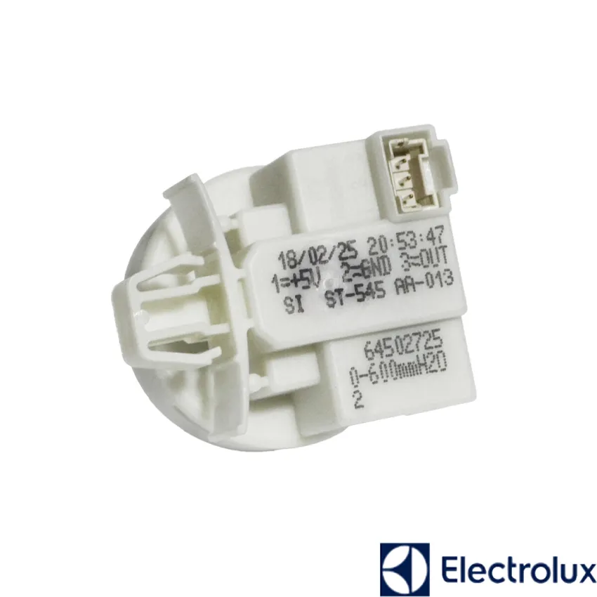 PRESSOSTATO SENSOR LAVADORA ELECTROLUX LPE16 LAI17 LPR13 LWI13 LPR14 LAC16 LPR16 LPR17 LED17 | 64502725