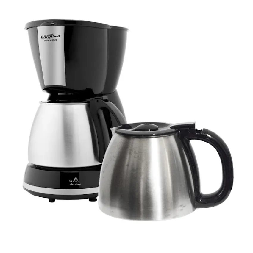 JARRA INOX PARA CAFETEIRA BRITÂNIA MODELO: CAFETEIRA CP30 TEMP | CAPACIDADE: 1,2L