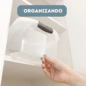 CAIXA PLASTICA ORGANIZADOR SANREMO 6 LITROS TAMPA COM TRAVA (SR901)