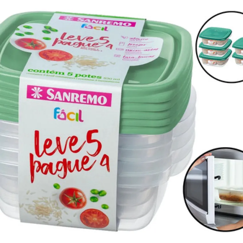 SR124/555 POTES PLASTICO SANREMO VERDE