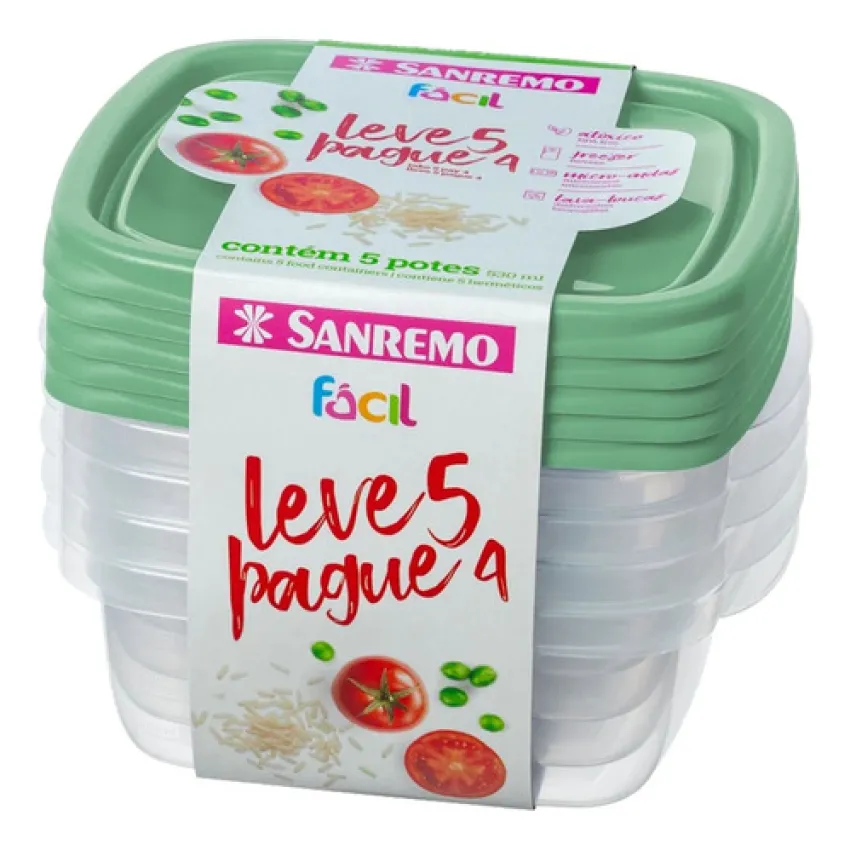 SR124/555 POTES PLASTICO SANREMO VERDE