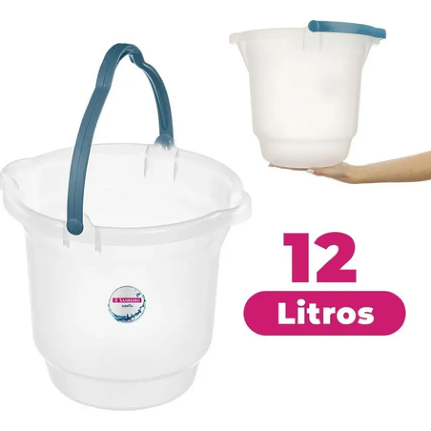 BALDE PLASTICO SANREMO 12L ( 245 )