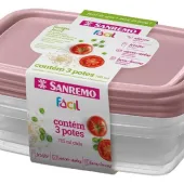 SR165/7C55 POTES PLASTICOS SANREMO ROSA