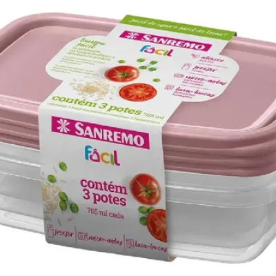 SR165/7C55 POTES PLASTICOS SANREMO ROSA