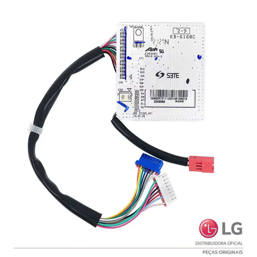 PLACA DISPLAY INTERFACE AR CONDICIONADO LG S4NQ09AA31A S4NQ12JA314 S4NQ18KL31B EBR85993115 | ORIGINAL