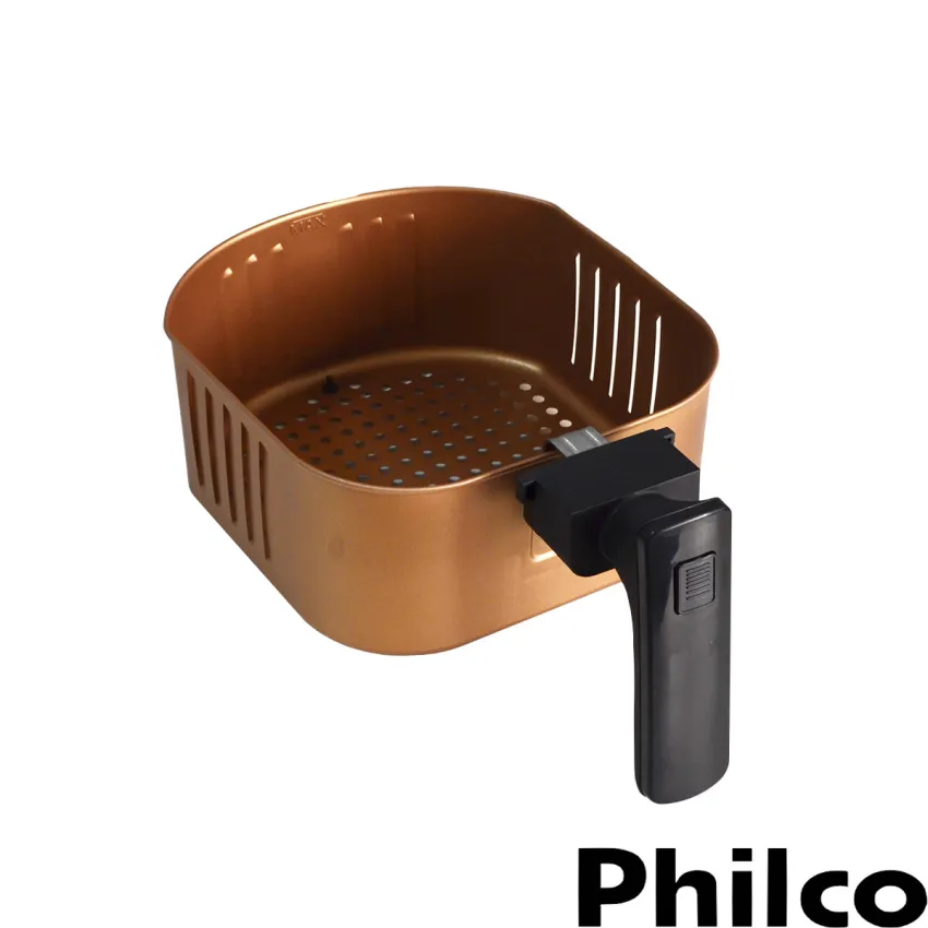 CESTO PARA FRITADEIRA AIR FRYER PHILCO GOURMET BLACK PFR15P | DOURADO | ORIGINAL