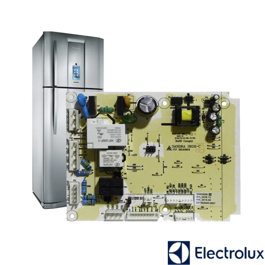 PLACA DE POTENCIA GELADEIRA ELECTROLUX DI80X DFW64 DFI80 DT80X 64800638 | ORIGINAL