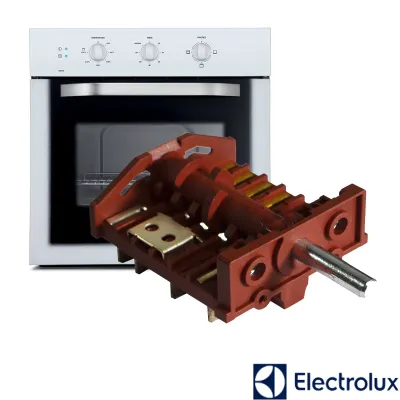 CHAVE SELETORA FORNO ELECTROLUX OE8MX OE8MB A09501701 | ORIGINAL