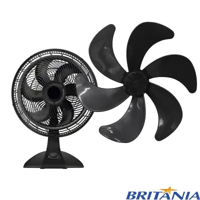 HÉLICE PARA VENTILADOR BRITÂNIA / PHILCO 6 PÁS 30CM | PVT300P |  MEGA TURBO 30 | COR: PRETO (021866)