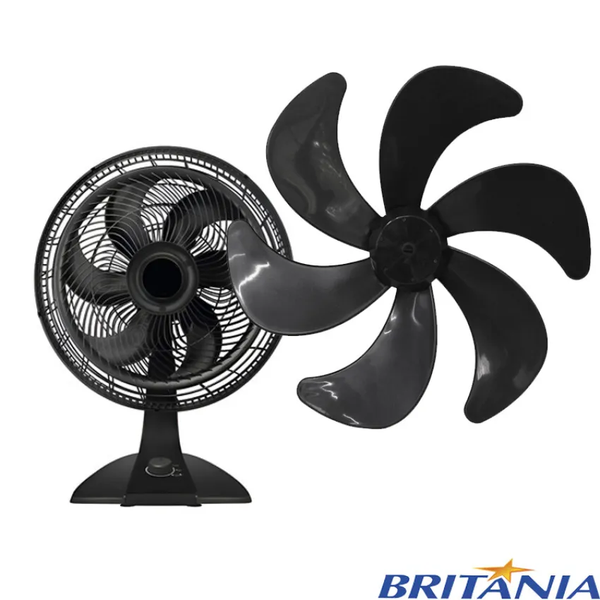 HÉLICE PARA VENTILADOR BRITÂNIA / PHILCO 6 PÁS 30CM | PVT300P |  MEGA TURBO 30 | COR: PRETO (021866)