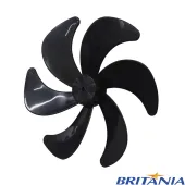 HÉLICE PARA VENTILADOR BRITÂNIA / PHILCO 6 PÁS 30CM | PVT300P |  MEGA TURBO 30 | COR: PRETO (021866)