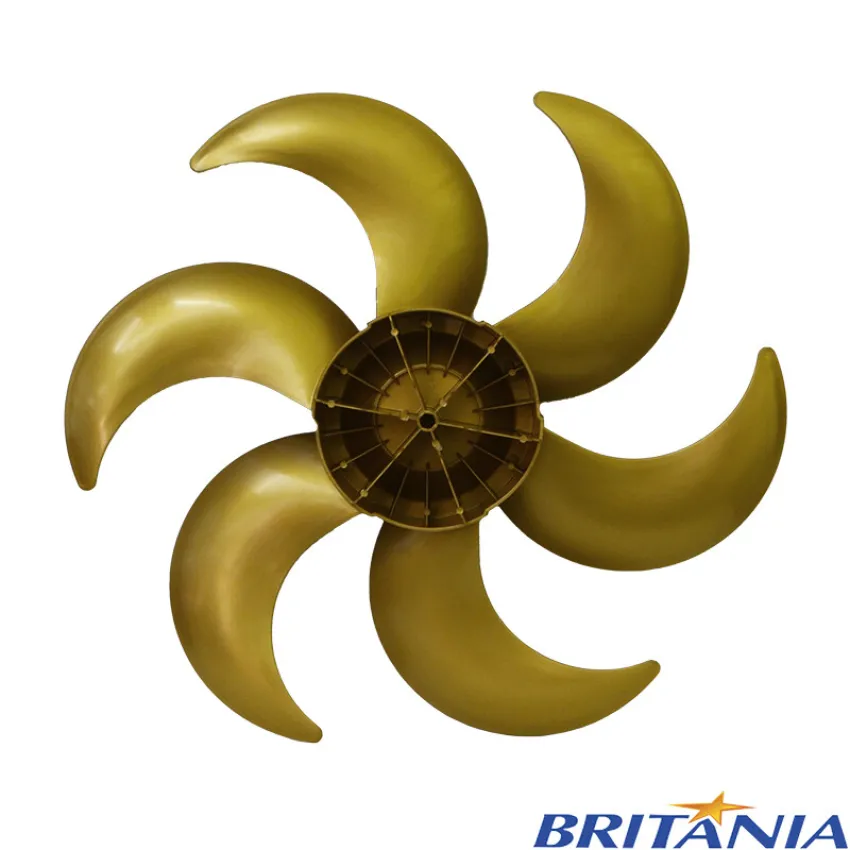 HÉLICE PARA VENTILADOR BRITÂNIA / PHILCO 6 PÁS 40CM | BVT410G PVT400G | COR: DOURADA