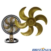 HÉLICE PARA VENTILADOR BRITÂNIA / PHILCO 6 PÁS 40CM | BVT410G PVT400G | COR: DOURADA