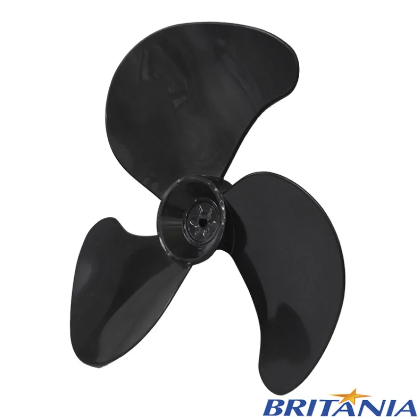 HÉLICE PARA VENTILADOR BRITÂNIA 3 PÁS 30CM | VENTUS 30 |  FAMA 30 | COR: PRETO (021868)