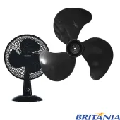 HÉLICE PARA VENTILADOR BRITÂNIA 3 PÁS 30CM | VENTUS 30 |  FAMA 30 | COR: PRETO (021868)