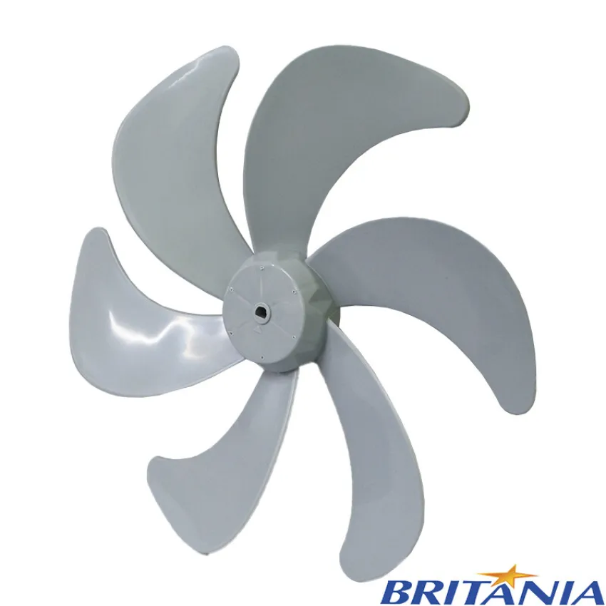 HÉLICE PARA VENTILADOR BRITÂNIA 6 PÁS 30CM | B30 SILENCIUM | VENT COLUNA 30 SIX | MEGA TURBO 30 SIX | COR: CINZA CLARO