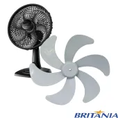 HÉLICE PARA VENTILADOR BRITÂNIA 6 PÁS 30CM | B30 SILENCIUM | VENT COLUNA 30 SIX | MEGA TURBO 30 SIX | COR: CINZA CLARO