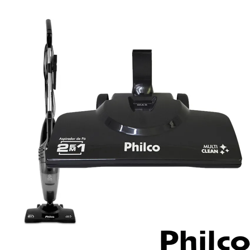 BOCAL ASPIRADOR DE PÓ PHILCO MULTI CLEAN PAS1300 2 EM 1 PRETO - ORIGINAL
