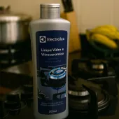 LIMPA VIDRO E VITROCERÂMICO DE INDUÇÃO ELECTROLUX 200ML REMOVE MANCHAS E GORDURAS  A12390901 | ORIGINAL