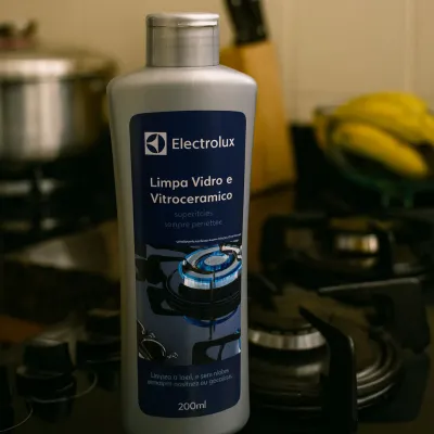 LIMPA VIDRO E VITROCERÂMICO DE INDUÇÃO ELECTROLUX 200ML REMOVE MANCHAS E GORDURAS  A12390901 | ORIGINAL