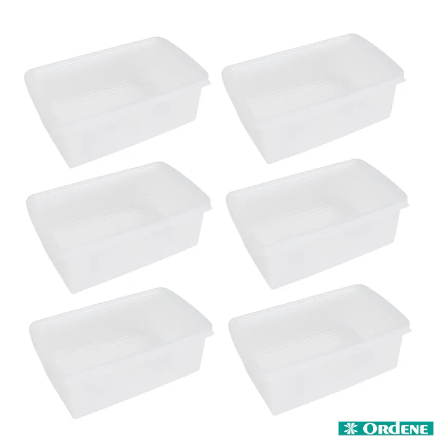 Conjunto 6 Caixas Organizadoras de Sapatos – Ordene OR60250 –  Cor: Transparente