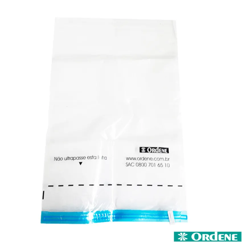 SACO À VACUO PLÁSTICO INCOLOR C/ 4 UNIDADES VAC-BAG | ORDENE (OR56600)