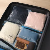 SACO À VACUO PLÁSTICO INCOLOR C/ 4 UNIDADES VAC-BAG | ORDENE (OR56600)