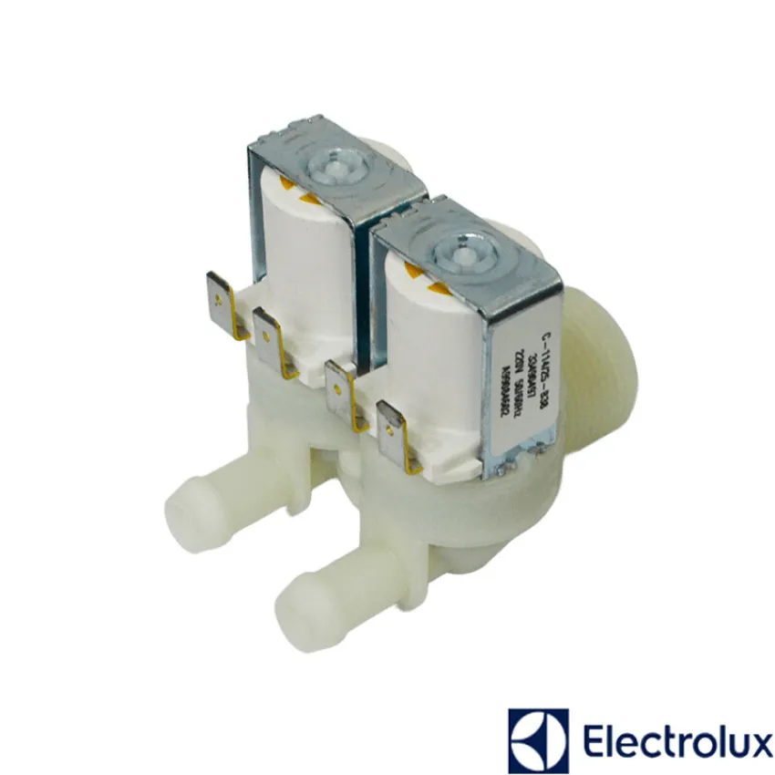 VALVULA DE AGUA DUPLA 12/6.5 220V ELECTROLUX LED17 LEE18 LED13 LED14 LED15 LEE15 LEP15 | A99084602