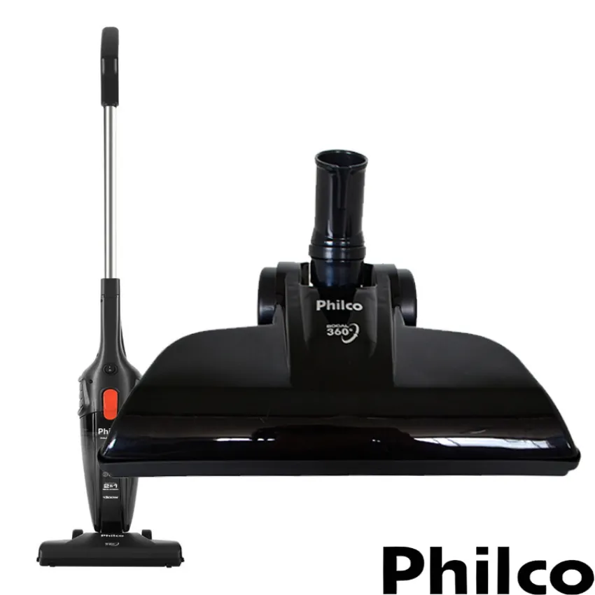 BOCAL PARA ASPIRADOR DE PÓ PHILCO 360° MODELOS: DUST OFF PAS1400P | PAS1600P | COR: PRETO | ORIGINAL