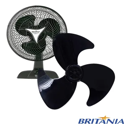 HÉLICE PARA VENTILADOR BRITÂNIA 3 PÁS 40CM | SUPER B-40 | PROTECT 40 | VENT COLUNA 40 | FAMA 40 | COR: PRETO