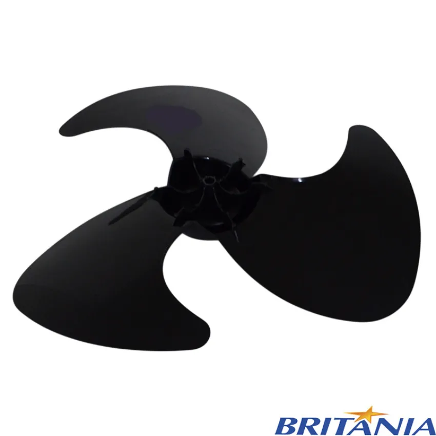 HÉLICE PARA VENTILADOR BRITÂNIA 3 PÁS 40CM | SUPER B-40 | PROTECT 40 | VENT COLUNA 40 | FAMA 40 | COR: PRETO